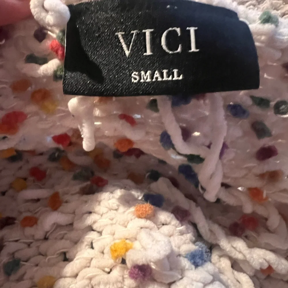 Vici Distressed Confetti Sweater - Picture 5 of 6